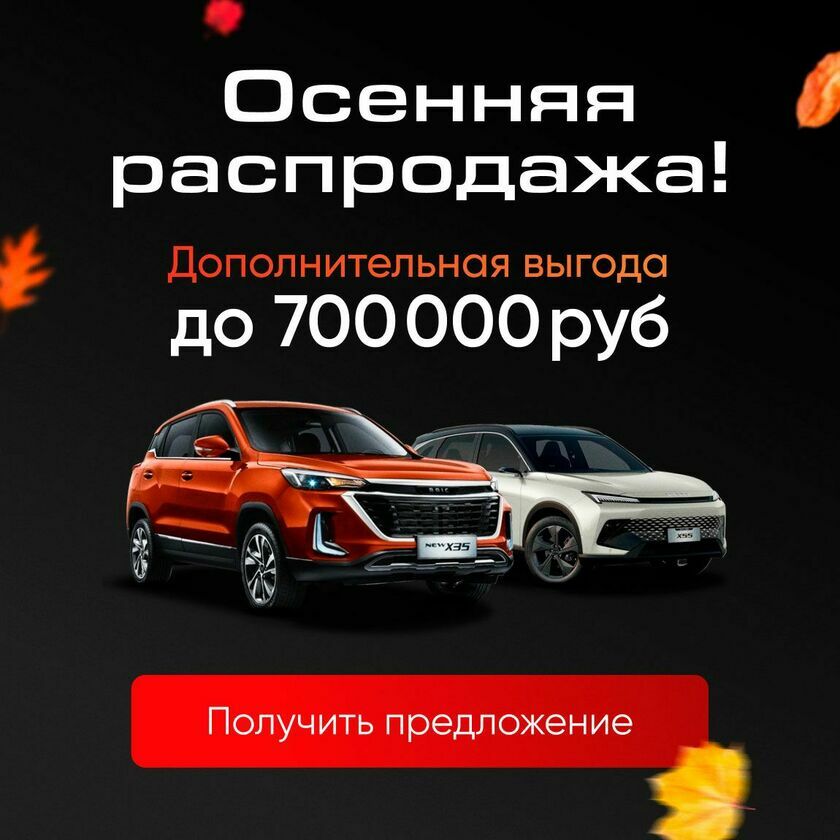 BAIC моно баннер